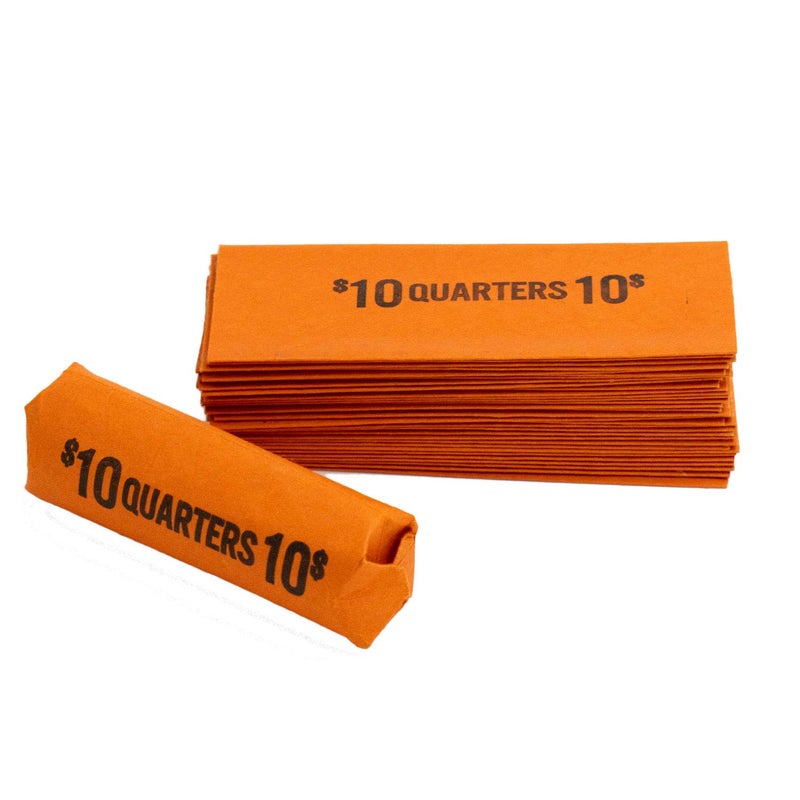 CAROUSELCHECKS Quarter Flat Coin Wrappers, Solid Bundle of 100 - Image 1